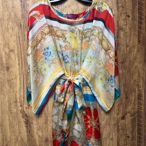 Floral Multicolor Women's Dress